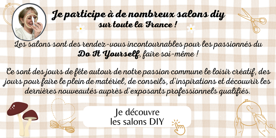 Banniere salons diy vichy automne