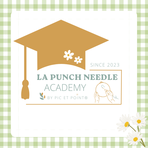 Logos punch needle academy vichy